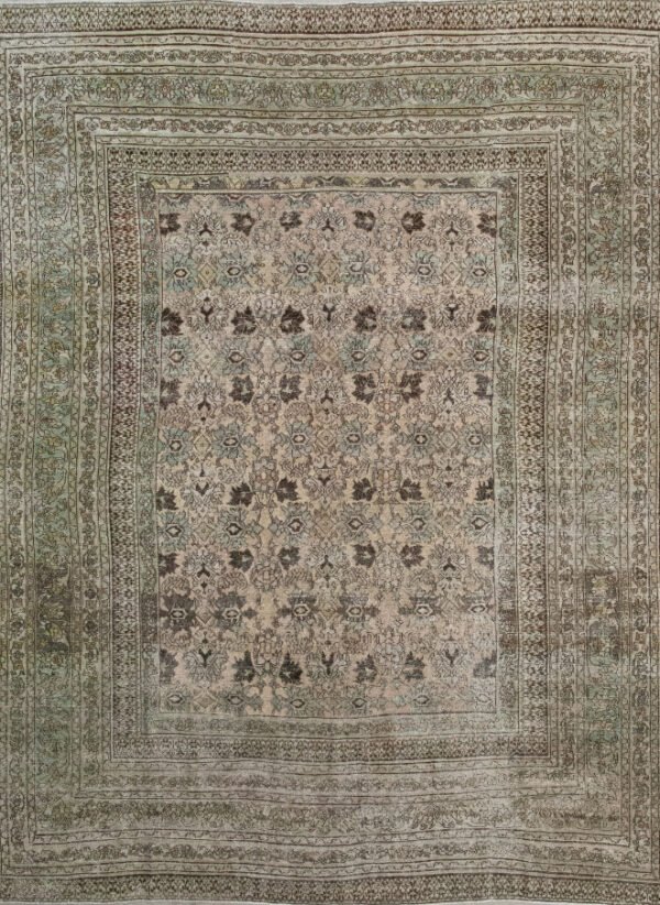 Antique Rug 10’00×12’05 Green Mashad 10060957