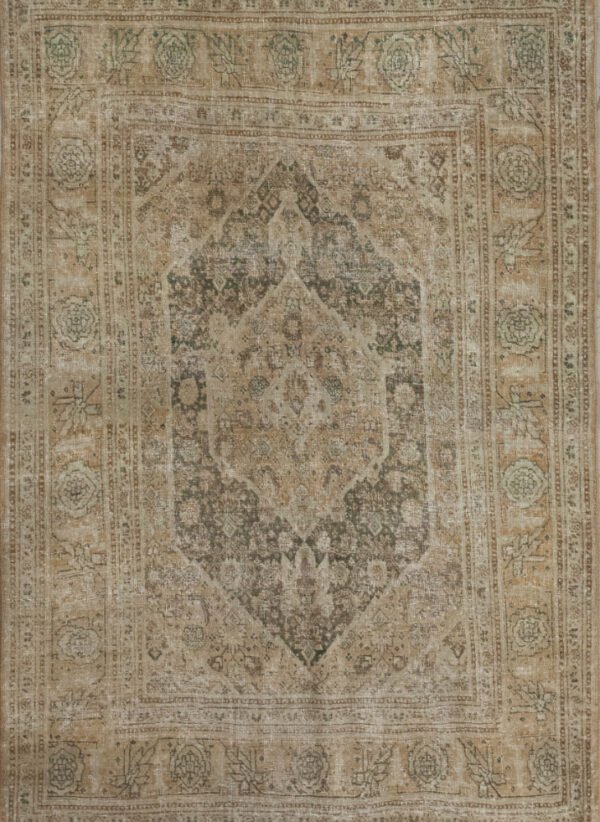 Antique Rug 4’01×6’00 Green Tabriz 10060964
