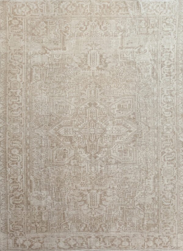 Antique Rug 8’03×11’04 Cream Heriz 10060992