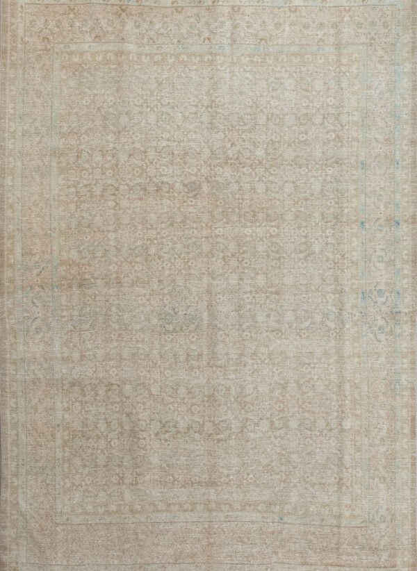 Antique Rug 6’08×9’10 Cream Tabriz 10061004