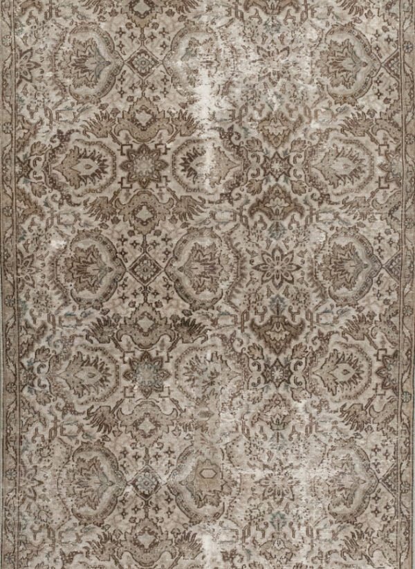 Antique Rug 3’05×5’07 Brown Tabriz 10061008