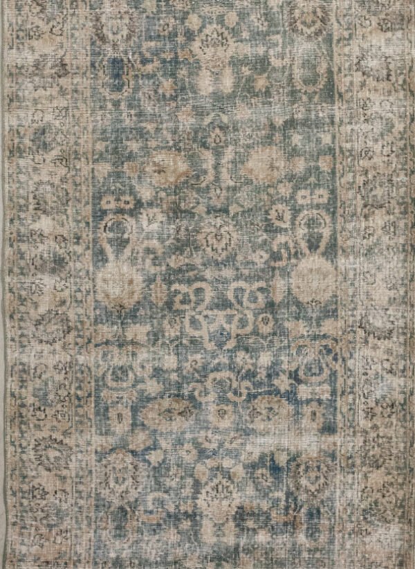 Antique Rug 4’00×7’00 Green Turkish 10061009