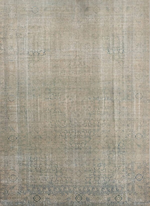 Antique Rug 7’05×10’06 Green Tabriz 10061012
