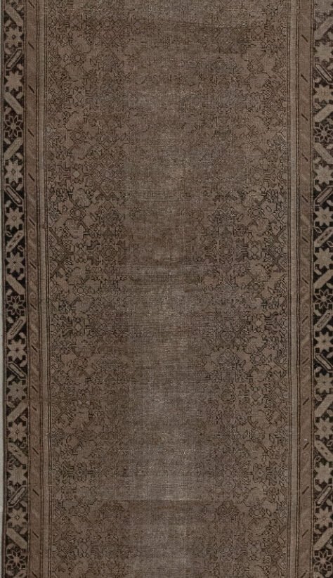 Antique Rug 3’04×12’02 Brown Caucasian 10061018