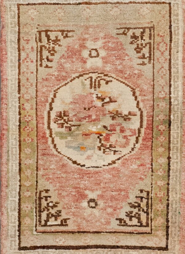 Antique Rug 2’07×3’09 Brown Khotan 10061021