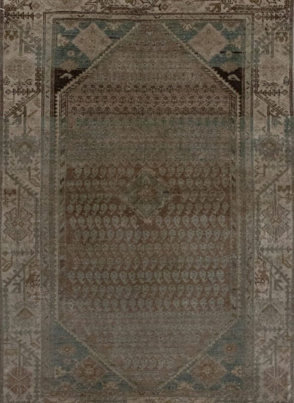 Antique Rug 4’00×6’02 Green Malayer 10061033
