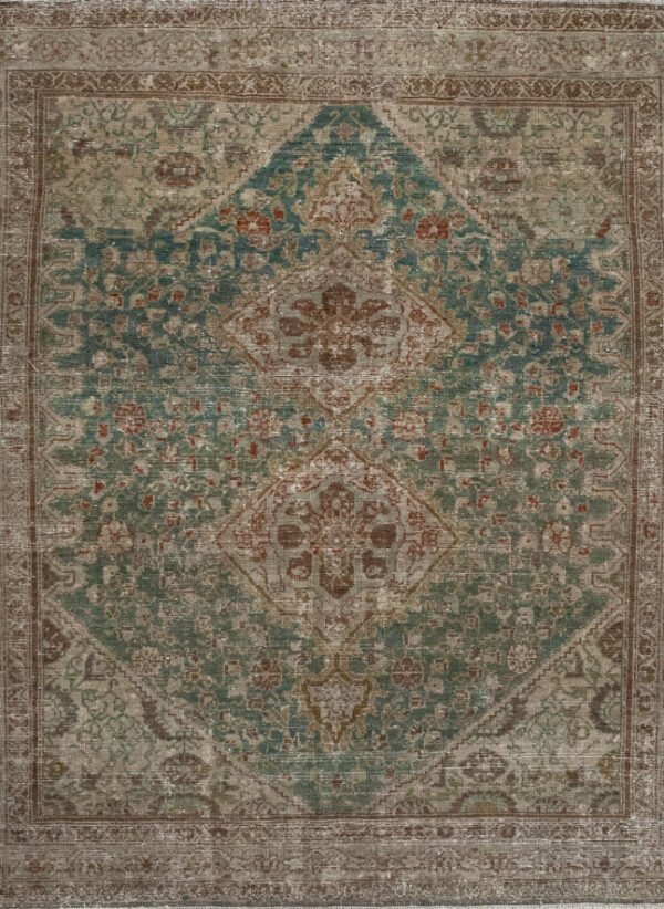 Antique Rug 4’09×5’06 Green Mahal 10061039