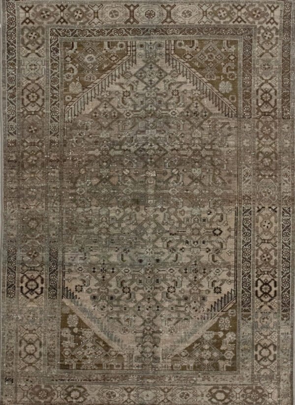 Antique Rug 4’03×6’05 Green Malayer 10061041