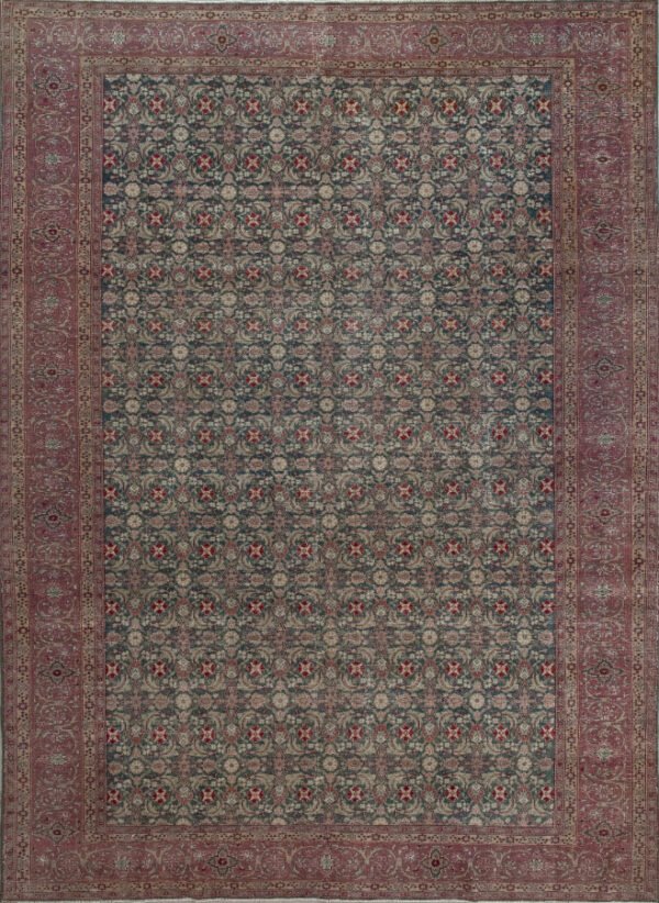 Antique Rug 7’08×10’07 Red Tabriz 10061048