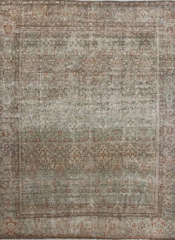 Antique Rug 8’00×10’04 Green Farahan 10061055