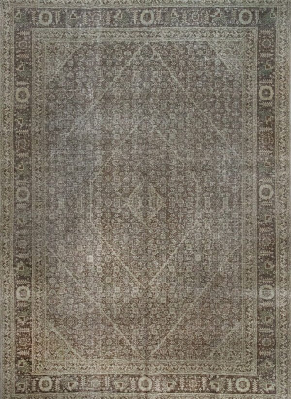 Antique Rug 8’03×11’07 Green Tabriz 10061077