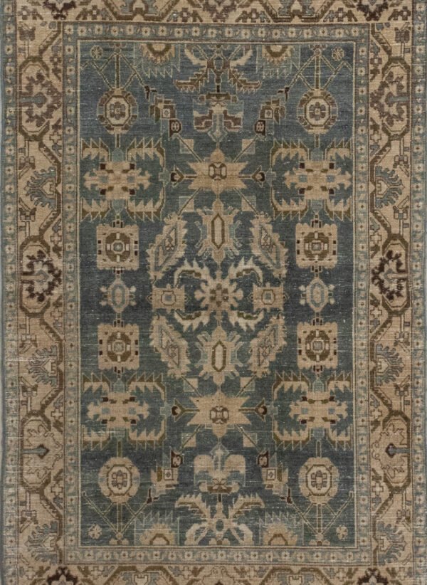 Antique Rug 4’05×7’00 Green Malayer 10061087