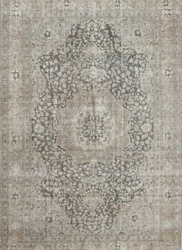 Antique Rug 7’01×10’09 Green Tabriz 10061093