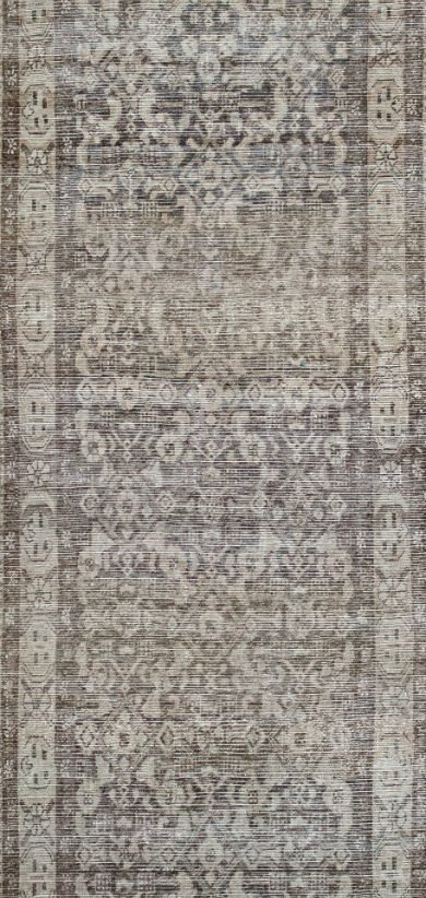 Antique Rug 3’07×15’04 Brown Mahal 10061096
