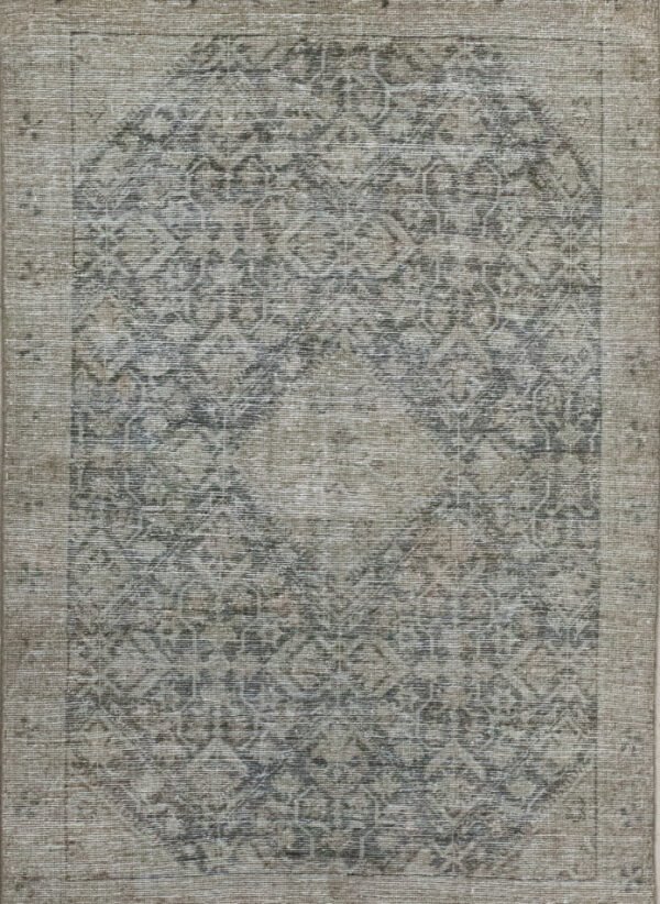 Antique Rug 4’03×6’04 Green Malayer 10061122