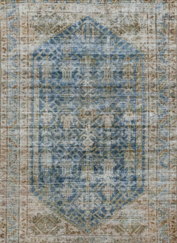 Antique Rug 4’02×6’04 Blue Malayer 10061123