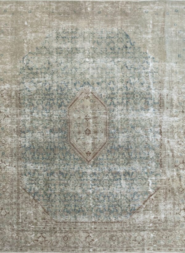 Antique Rug 8’00×9’08 Green Tabriz 10061137