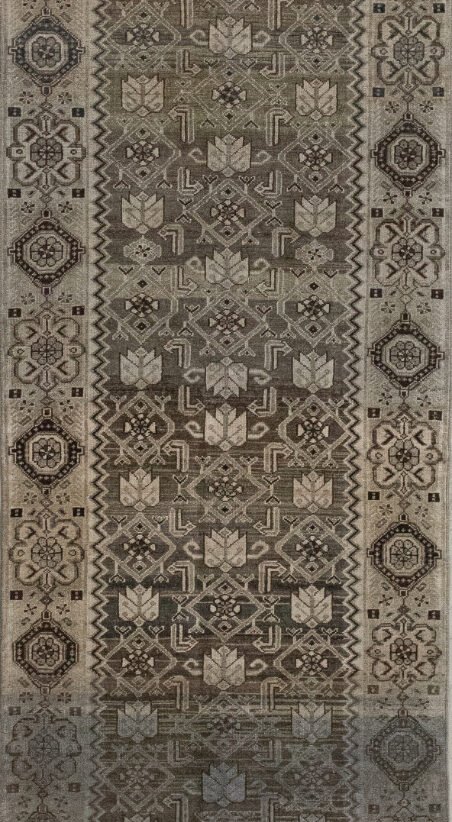 Antique Rug 3’04×12’10 Brown Malayer 10061139