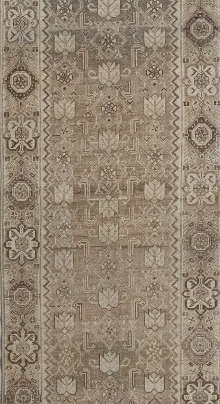Antique Rug 3’04×12’10 Brown Malayer 10061140